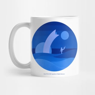 Minimalist Arrakis, Blue Moons Mug